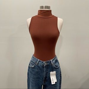 Sleeveless High Neck Bodysuit